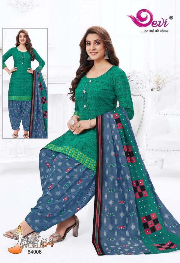 Devi Miss World Vol-64 Cambric Cotton Designer Dress Material